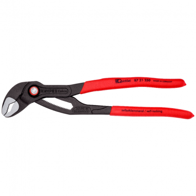 Santechninės replės KNIPEX Cobra su greitu fiksavimu 250mm