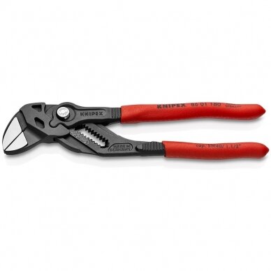 Santechninės replės - raktas KNIPEX su fiksavimu 180mm