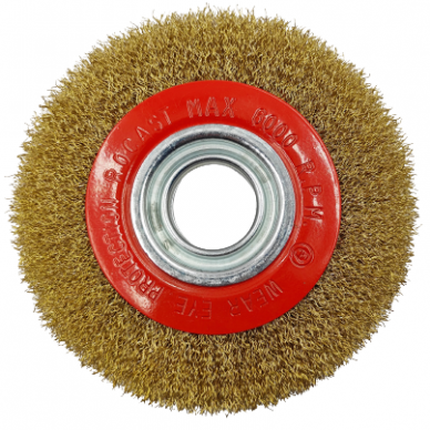 Crimped wire flat wheel brush, 250x32mm