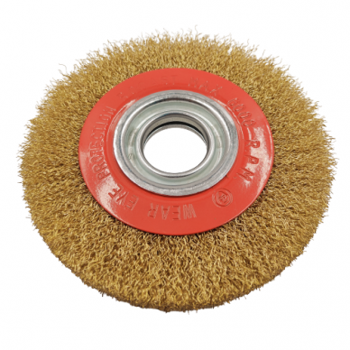 Crimped wire flat wheel brush, 250x32mm 1