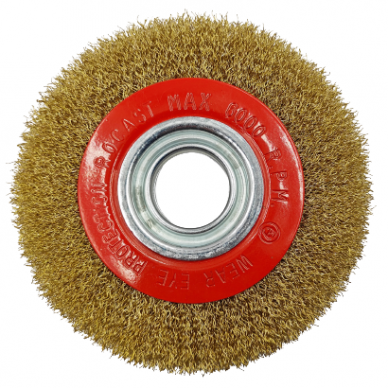 Crimped wire flat wheel brush, 300x32mm