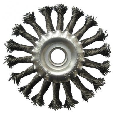 Twisted knot wheel brush, 150x22.2mm