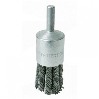 End type, twisted knot wheel brush, 25mm