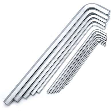 Hex key long ball point set 12pcs (1/16"-3/8") (S.A.E) 1