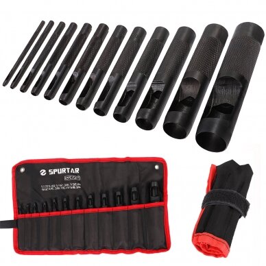 Hollow punch hole set 12pcs 1