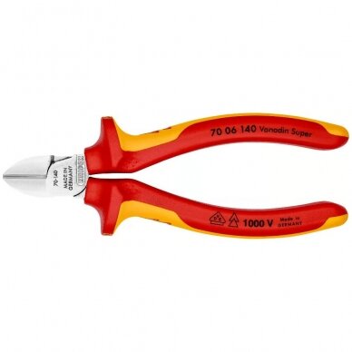 Diagonal cutting pliers industrial insulated 140mm (1000V) KNIPEX