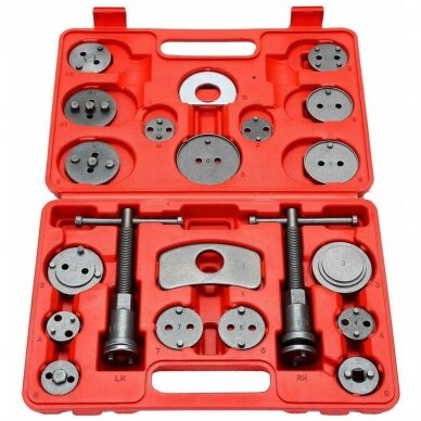 Brake piston wind-back tool set 21 pcs.