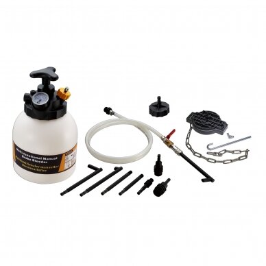 Multi-functional manual brake bleeder with ATF filler system