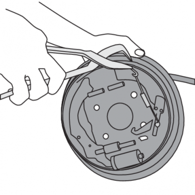 Brake spring plier mounting kit 1