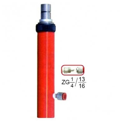 Hydraulic cylinder ram 10t (135mm) 3