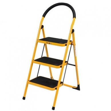 Three-step ladder, expandable 150kg