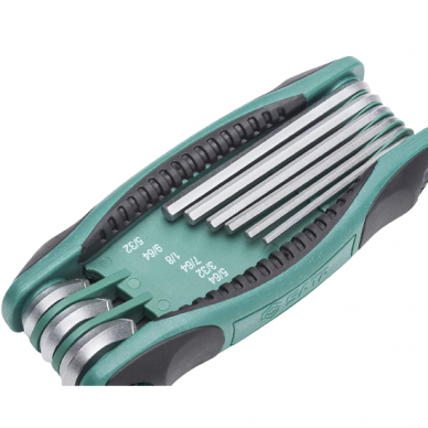 Foldup hex key set 9pcs (SAE) 1