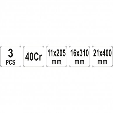 Pry bar set 3pcs 3