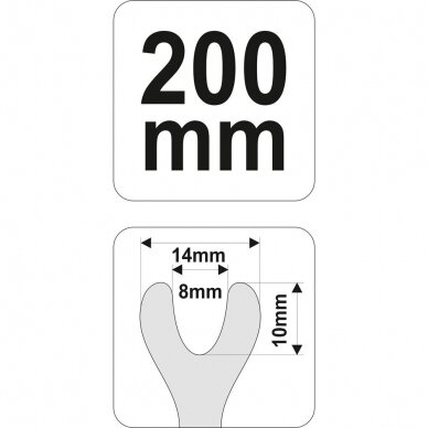 Svirtis apdailos detalėms nuimti 200mm 2