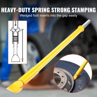 Heavy-duty impact bead breaker with spring 1200mm 2