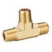 T-type connector M. Ext. thread 1/4" x M. Ext. thread 1/4" x M. Ext. thread 1/4"