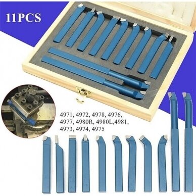 Lathe tip blade set 10x10mm 11pcs P30 3