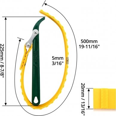 Strap oil filter wrench 9'' 4