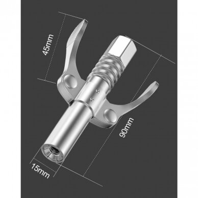 Tepimo preso antgalis 6 segmentų greito užspaudimo M10x1mm 1/8" 1