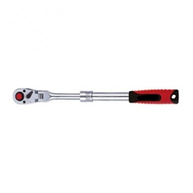 1/2" Dr. Flexible quick-release ratchet with prolongation, L=320/450mm