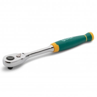 1/2" Dr. Quick-release ratchet (tear drop), cushion grip 72 teeth 1