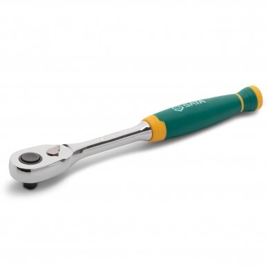 3/8" Dr. Quick-release ratchet, cushion grip 72 teeth 1