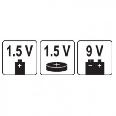 Testeris 1.5V ir 9V baterijoms 6