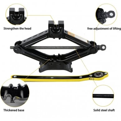 Scissors jack 2.0t with quick handle 2