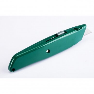 Zinc alloy retractable utility knife 19mm with 5 spare blades 2