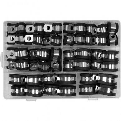 Press on clamps with rubber set 52pcs (6-19mm) 1