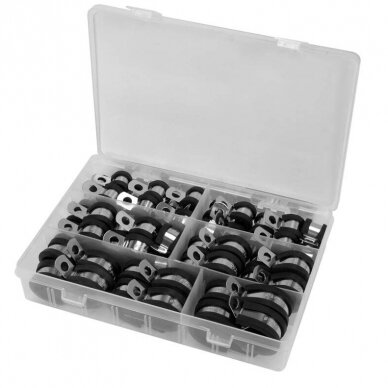 Press on clamps with rubber set 52pcs (6-19mm)