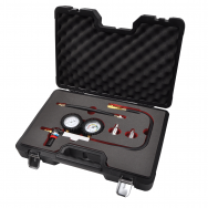 Petrol engine cylinder leakage tester - double gauge