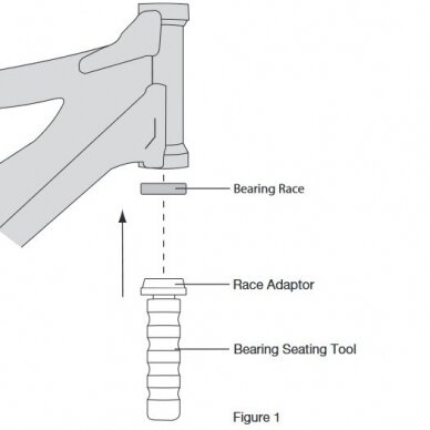 Steering head bearing assembly tool kit for motorcycles 3