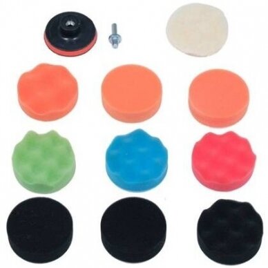 Car detailing/polishing 80mm, M10 set 12pcs