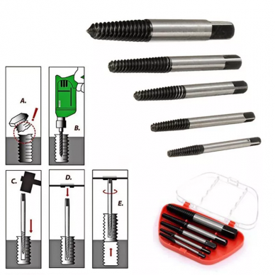 Extractor set 6pcs. (thin) 1