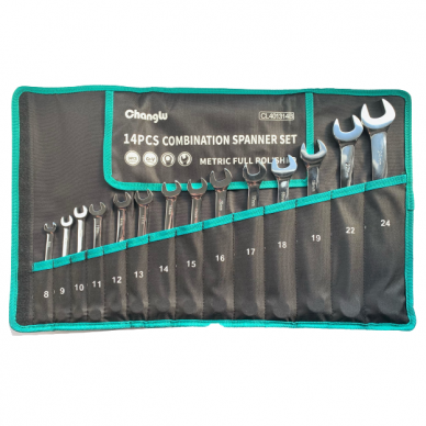 Combination wrench set 14pcs (8-24mm)