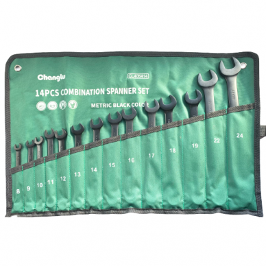 Combination wrench set 14pcs (8-24mm)