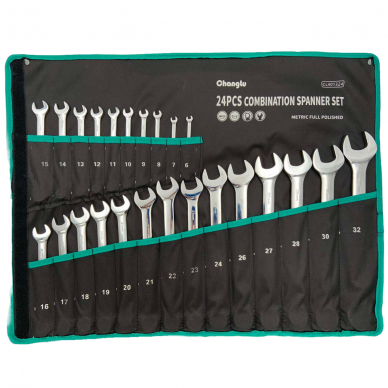 Combination wrench set 24pcs (6-32mm)