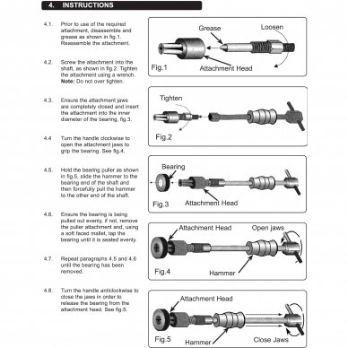 Inner bearing puller kit 16pcs 1