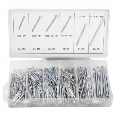 Splint pin set 555pcs