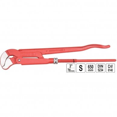 Adjustable pipe wrench S type 1