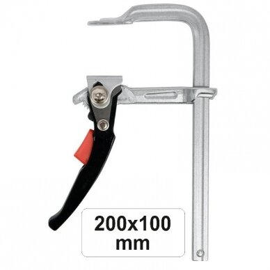 Quick release ratcheting F-type clamp 2